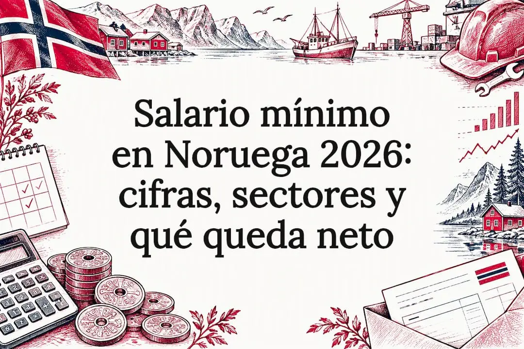 Salario mínimo en Noruega 2026: cifras, sectores y qué queda neto